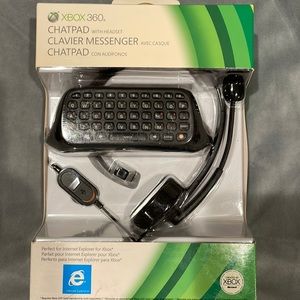 X BOX 360 Chatpad with Headset NIB